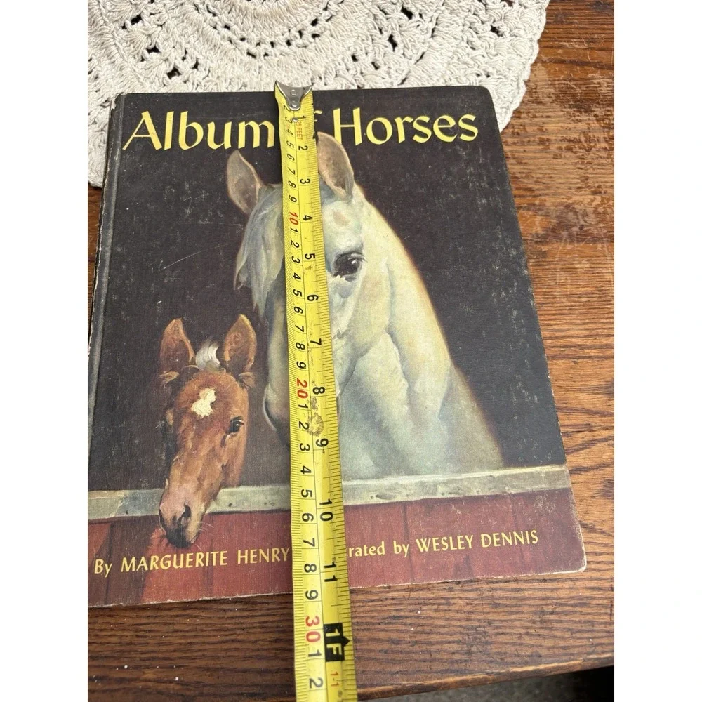 Vintage Book Album of Horses by Marguerite Henry 1969 Hardcover Amazing Artwork